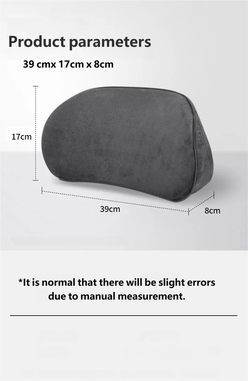 Apoio Lombar em Espuma de Memória – Postura Correta e Conforto para Longas Horas no Carro