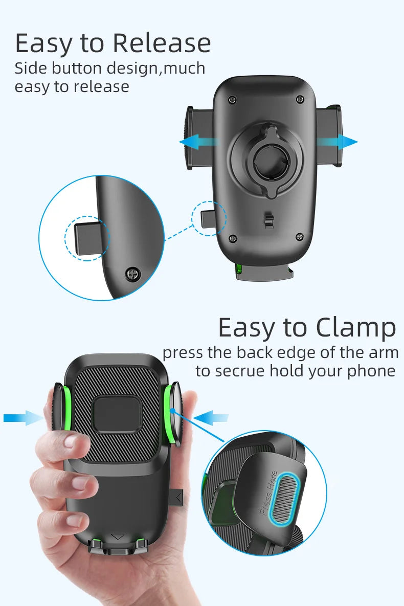 Suporte de Telemóvel para Carro com Ventosa – Braço Ajustável e Fixação Extra Forte (GPS Seguro)