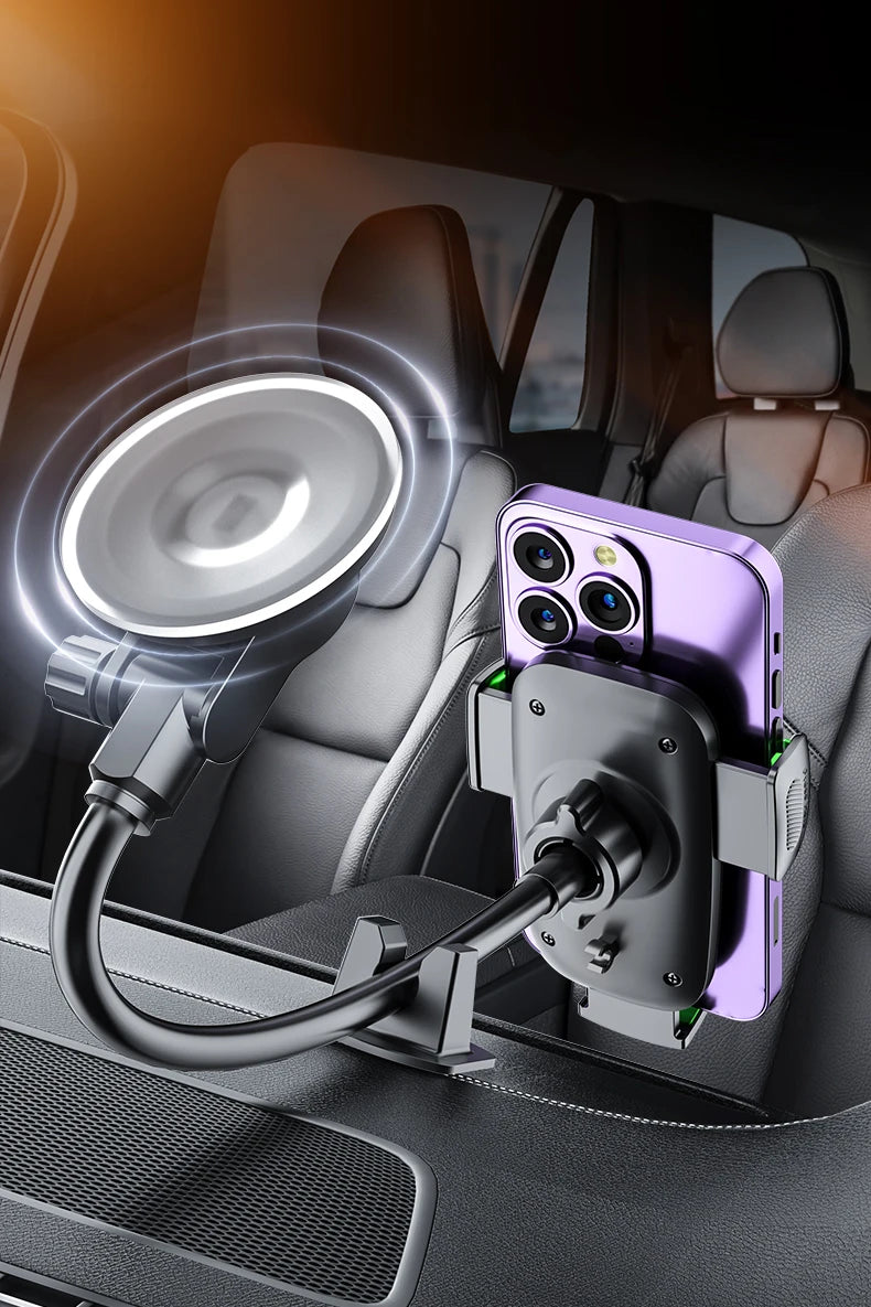 Suporte de Telemóvel para Carro com Ventosa – Braço Ajustável e Fixação Extra Forte (GPS Seguro)