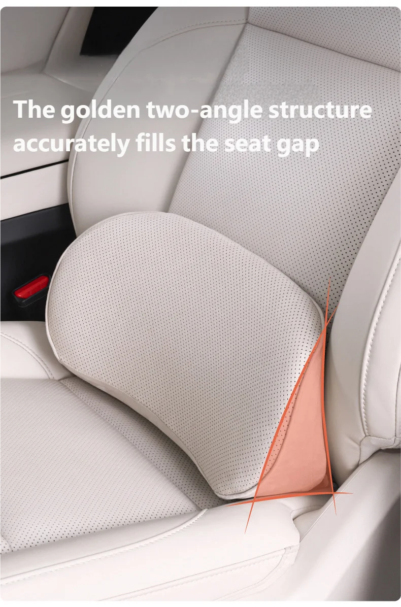 Apoio Lombar em Espuma de Memória – Postura Correta e Conforto para Longas Horas no Carro